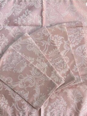 Regent Manor from 2000 pink damask tablecloth